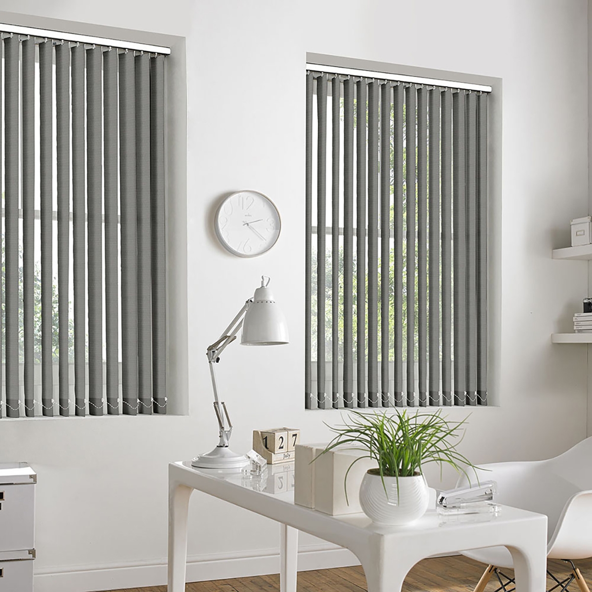 Product photograph of Gianna Dark Grey Vertical Blind from Choice Furniture Superstore.